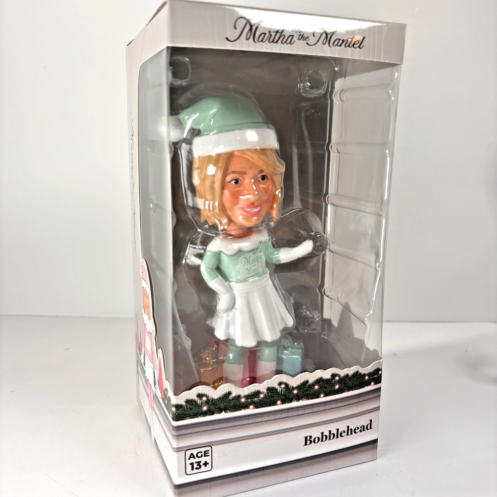 Martha On The Mantel Martha Stewart Holiday Bobblehead  Christmas Decor